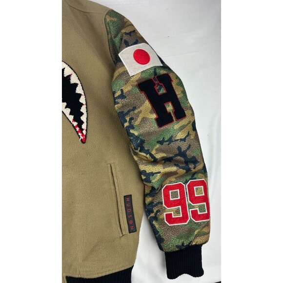 Mens Varsity Jacket/Bomber S Hudson Ape Kill Outerwear Vintage Sharks - Picture 8 of 11